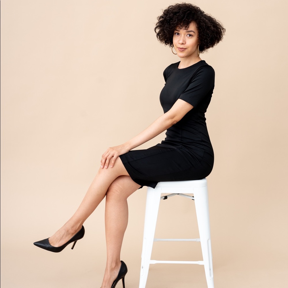 Short Sleeve Shift Dress